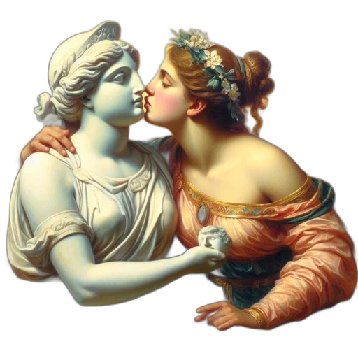 jewelry, oil painting, photorealistic, vaporwave transparent PNG cut-out