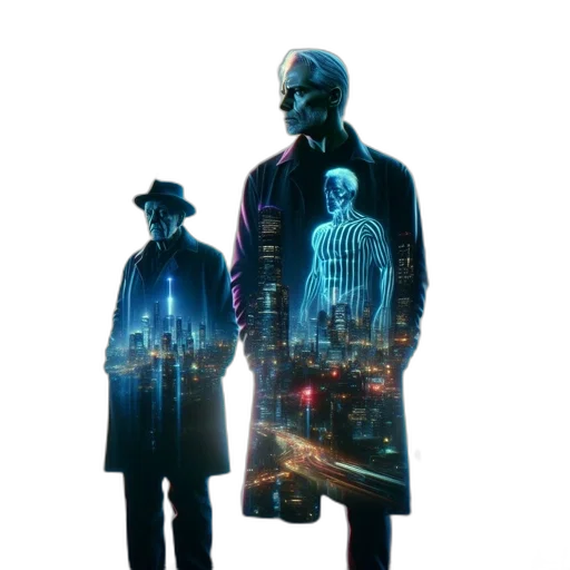 jacket, mask, robot, concept art transparent PNG cut-out