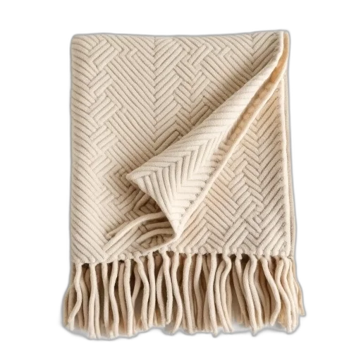 earth tones, beige, blanket, herringbone transparent PNG cut-out