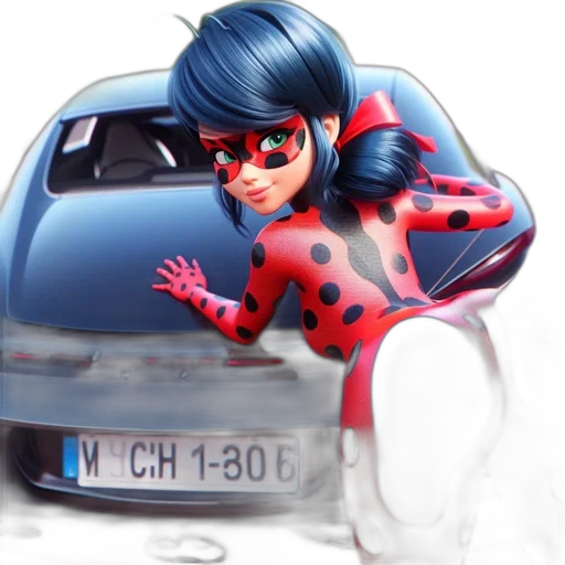 car, robot, jacket, 3d render transparent PNG cut-out