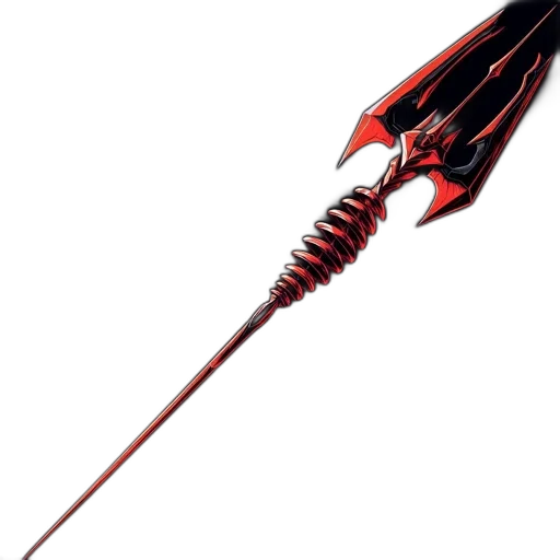 weapon, sword, staff, dragon transparent PNG cut-out