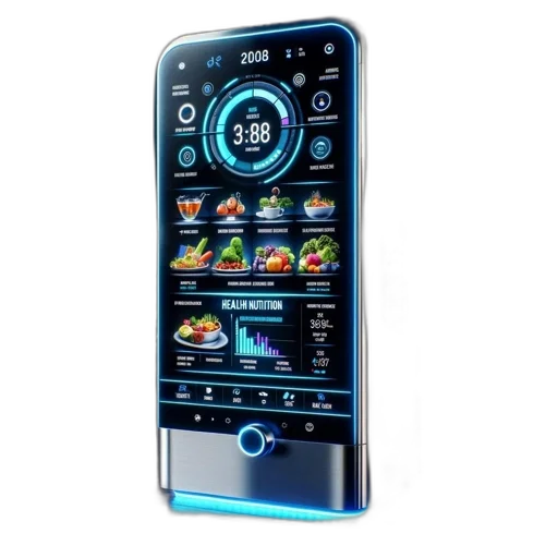 futuristic, kitchen, appliance, digital transparent PNG cut-out