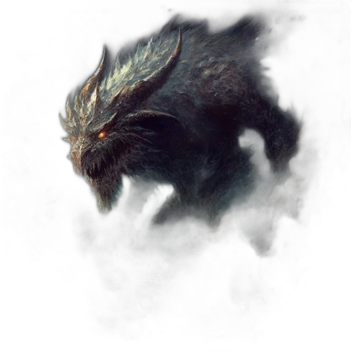 dragon, creature, face, animal transparent PNG cut-out