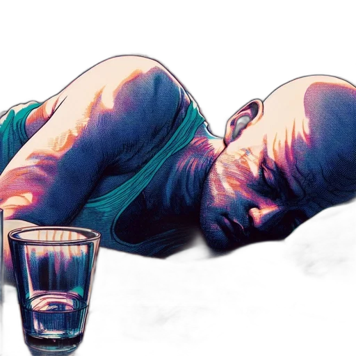 bottle, comic book art, watercolor, concept art transparent PNG cut-out