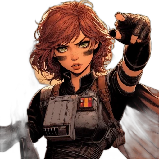 comic book art, concept art, pixel art, cartoon transparent PNG cut-out