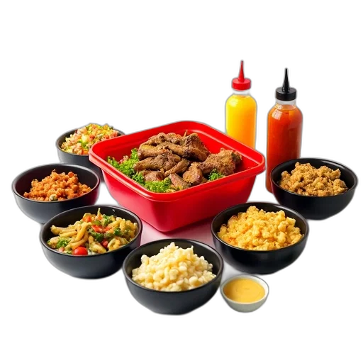 food, variety, items, neatly transparent PNG cut-out