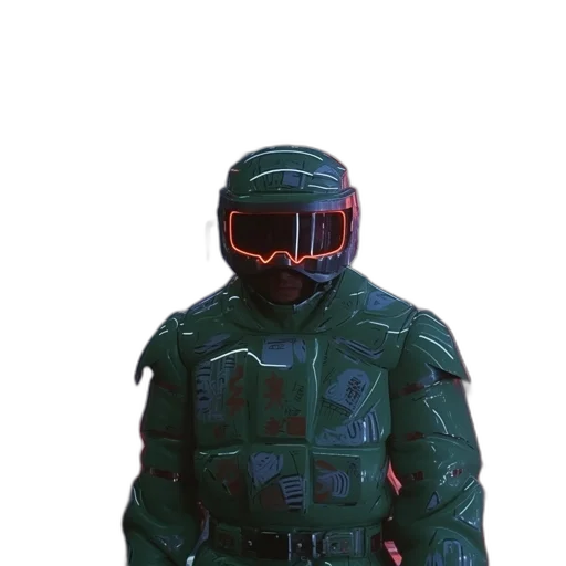 jacket, robot, mask, face transparent PNG cut-out