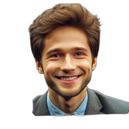 face, hair, jacket, mask transparent PNG cut-out