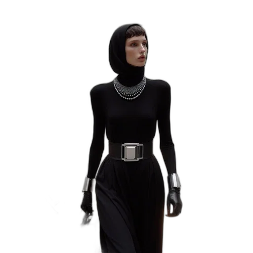 dress, jewelry, concept art, 3d render transparent PNG cut-out