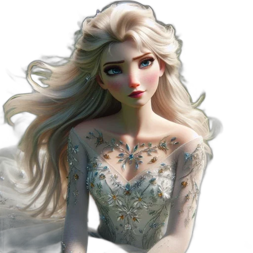 dress, face, crown, jewelry transparent PNG cut-out