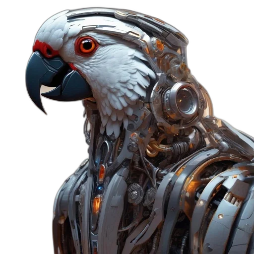 robot, animal, concept art, cyberpunk transparent PNG cut-out
