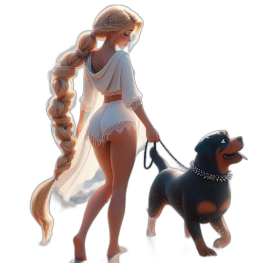 dress, staff, concept art, fantasy art transparent PNG cut-out