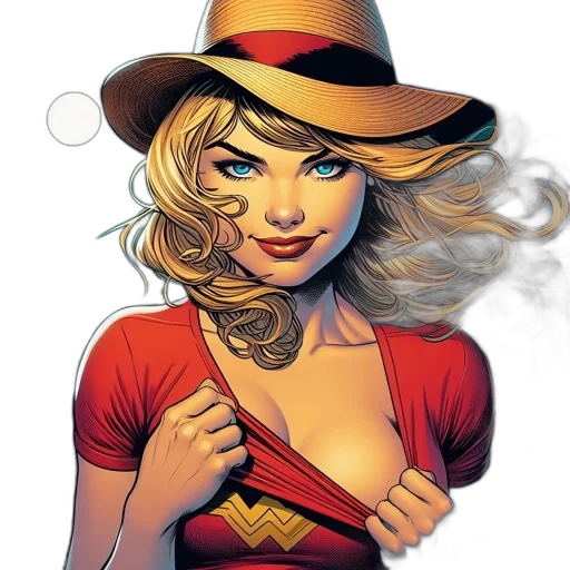 hat, jewelry, comic book art, cartoon transparent PNG cut-out