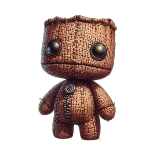 3d render, earth tones, animated, character transparent PNG cut-out