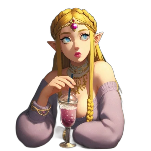 crown, jewelry, staff, face transparent PNG cut-out