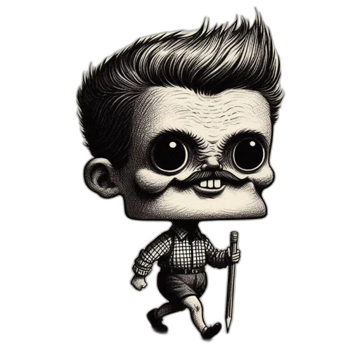 face, mask, staff, creature transparent PNG cut-out