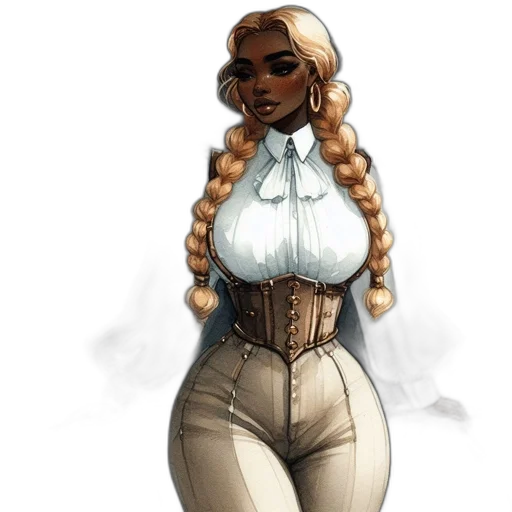 dress, staff, concept art, fantasy art transparent PNG cut-out