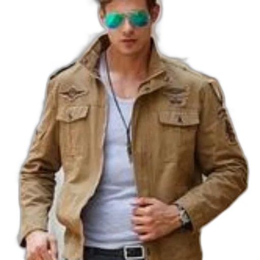 jacket, staff, photorealistic, 3d render transparent PNG cut-out