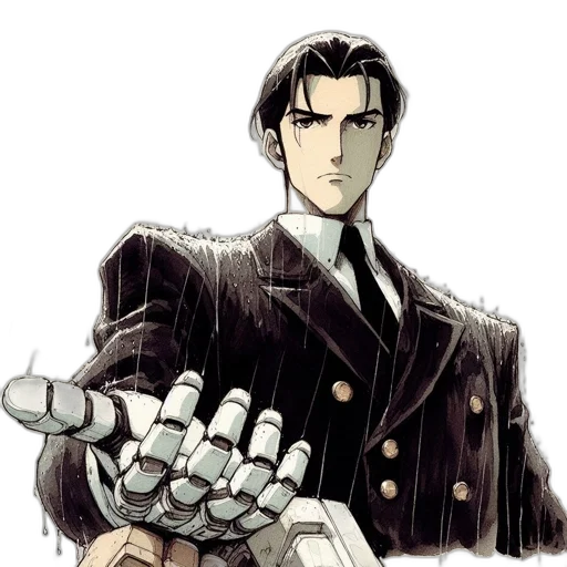 weapon, jacket, staff, crown transparent PNG cut-out