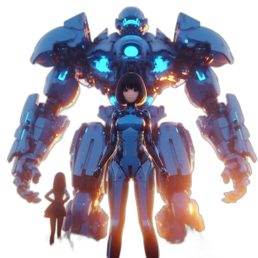 robot, weapon, jacket, concept art transparent PNG cut-out