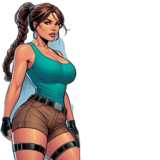 comic book art, concept art, cartoon, fantasy art transparent PNG cut-out