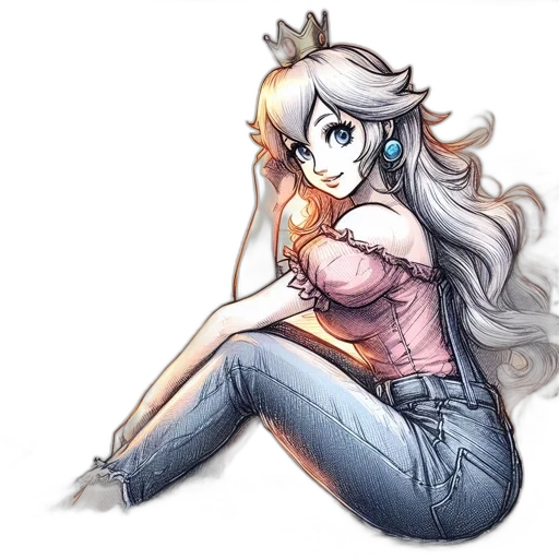 staff, crown, dress, flower transparent PNG cut-out