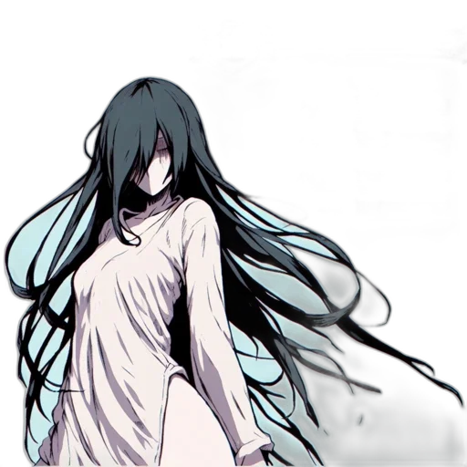 dress, hair, creature, mask transparent PNG cut-out