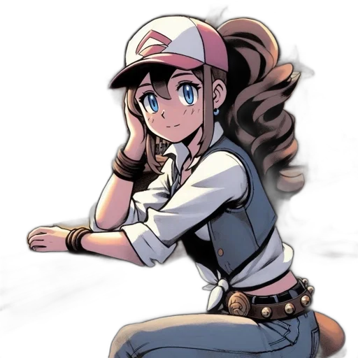 staff, hat, weapon, robot transparent PNG cut-out