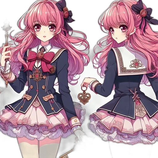 staff, dress, anime, concept art transparent PNG cut-out