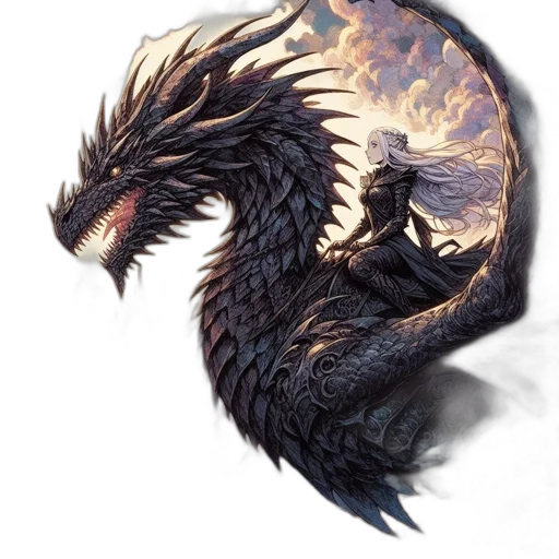 dragon, creature, animal, hair transparent PNG cut-out