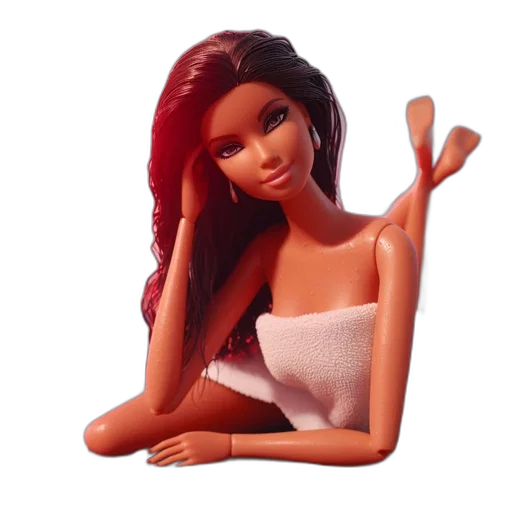 dress, jewelry, hair, staff transparent PNG cut-out