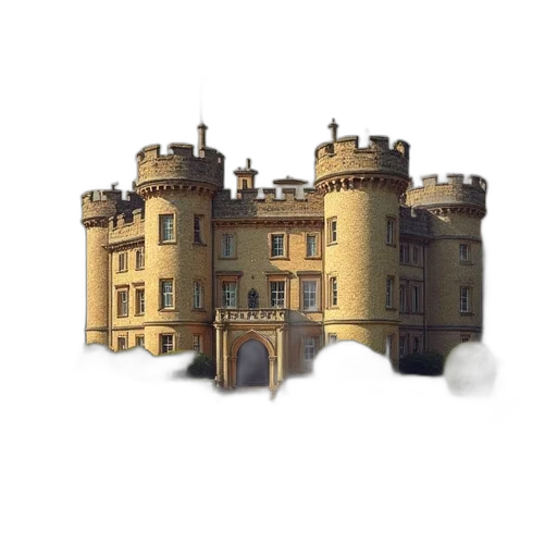 crown, building, 3d render, concept art transparent PNG cut-out