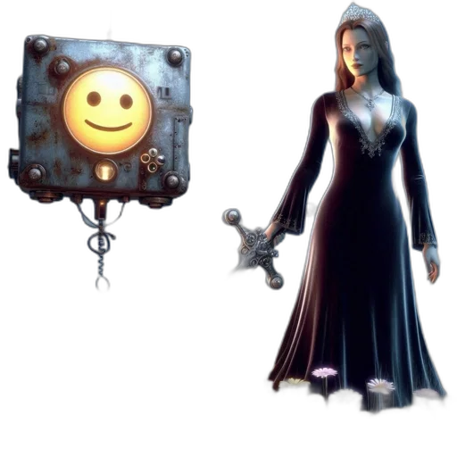 staff, robot, jewelry, weapon transparent PNG cut-out