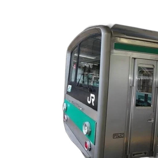 silver, train, green, black transparent PNG cut-out