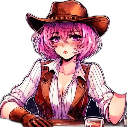 hat, staff, weapon, jacket transparent PNG cut-out