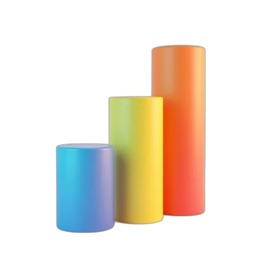 3d render, photorealistic, colorful, pastel transparent PNG cut-out