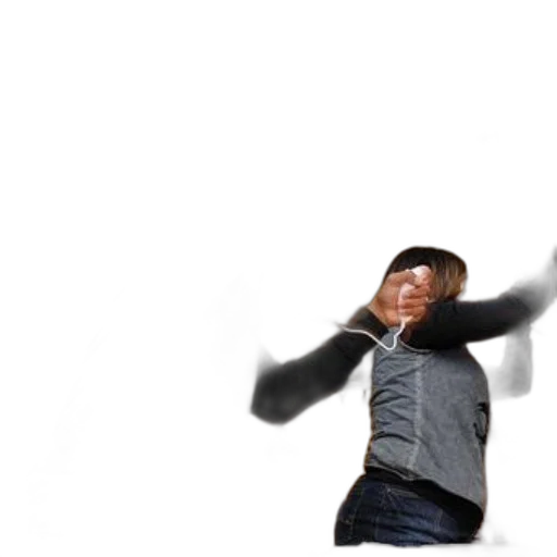 jacket, staff, creature, robot transparent PNG cut-out