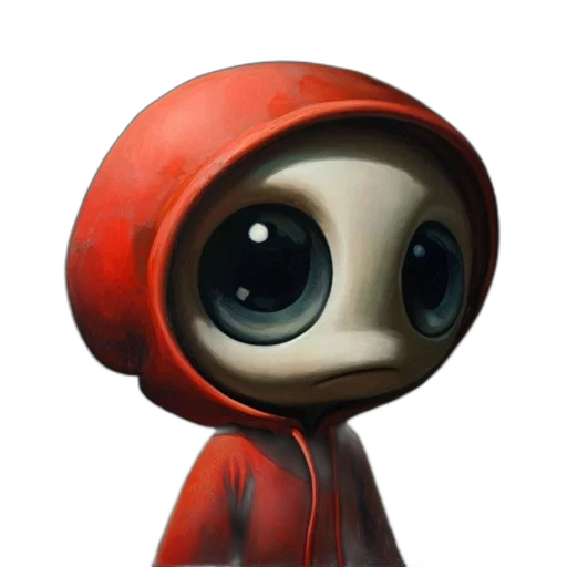 robot, face, creature, jacket transparent PNG cut-out