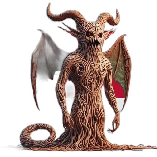 dragon, creature, tree, animal transparent PNG cut-out