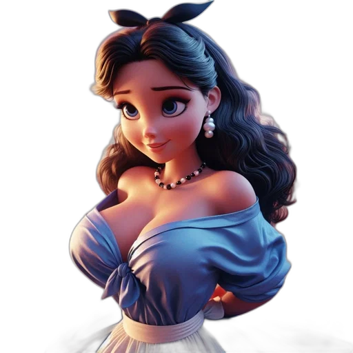 dress, crown, jewelry, fantasy art transparent PNG cut-out