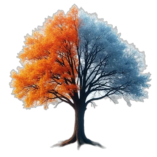 tree, crown, photorealistic, 3d render transparent PNG cut-out