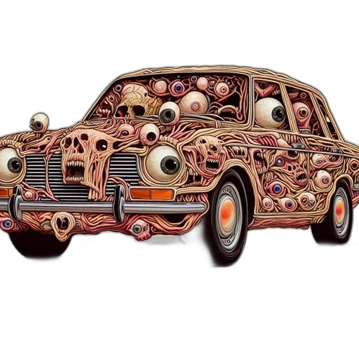 car, 3d render, concept art, photorealistic transparent PNG cut-out