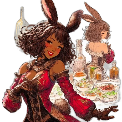 food, dress, fantasy art, concept art transparent PNG cut-out