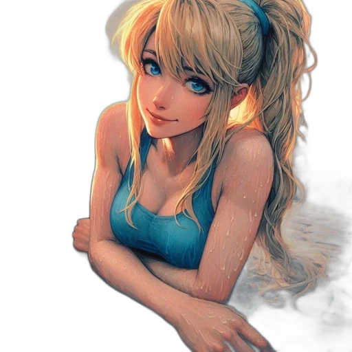 face, dress, anime, fantasy art transparent PNG cut-out