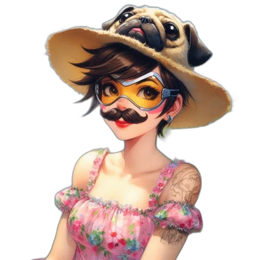mask, hat, dress, face transparent PNG cut-out