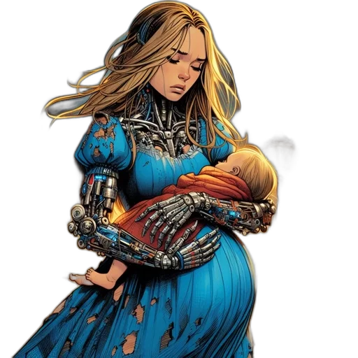 dress, comic book art, concept art, fantasy art transparent PNG cut-out