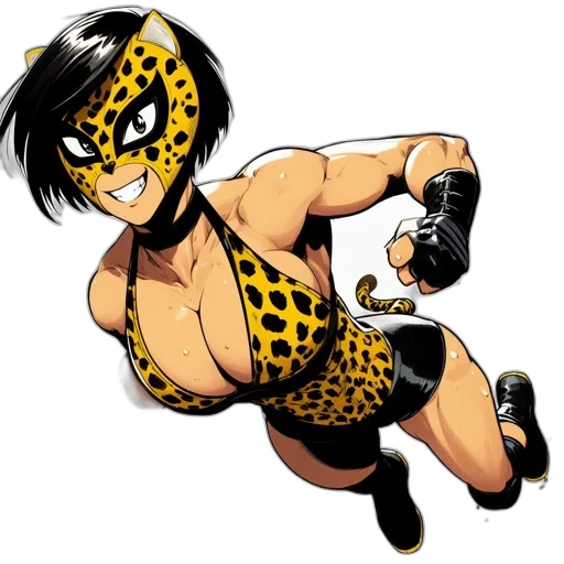 animal, mask, comic book art, cartoon transparent PNG cut-out