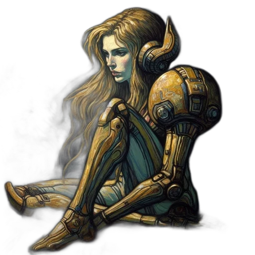 robot, mask, concept art, fantasy art transparent PNG cut-out
