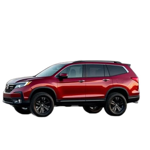 car, honda, rancher, red transparent PNG cut-out