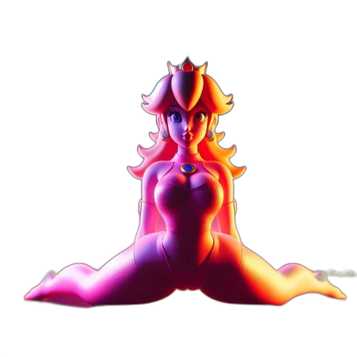 crown, dress, creature, staff transparent PNG cut-out